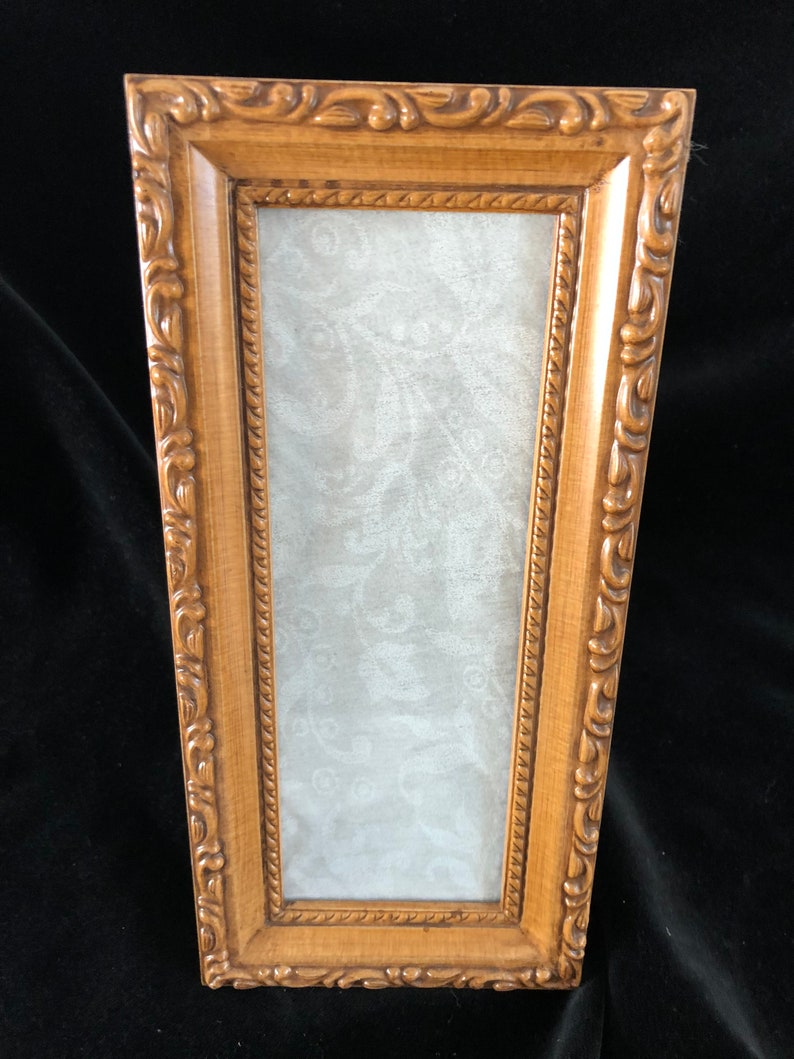 Estate Gold Tone Elegant Tall Picture Frame