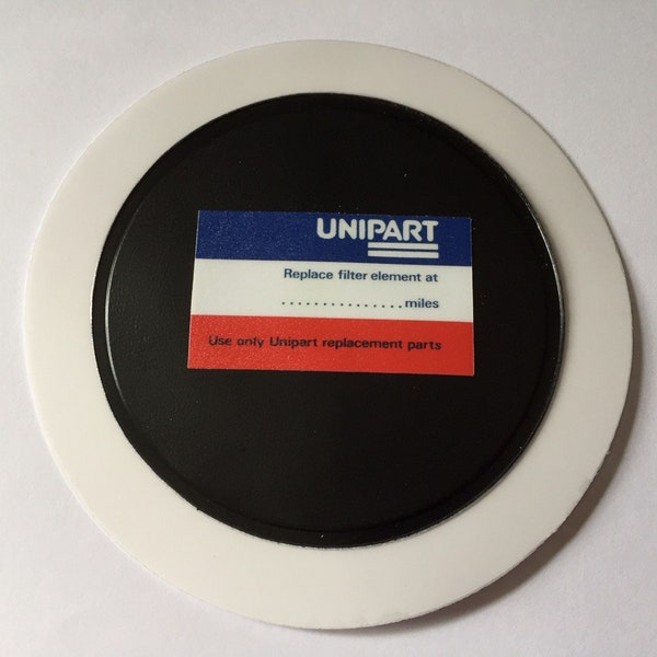 Unipart Filter Replacement Reminder Replica Tax Disc Holder