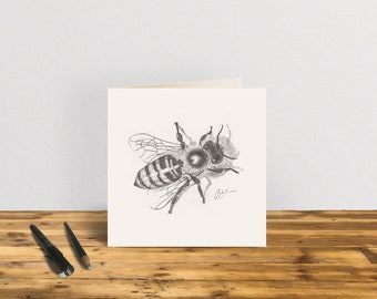 Honeybee greeting card