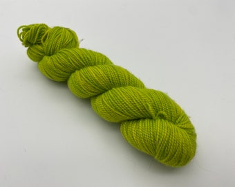 Koigu Wool Lime Neon Green Yarn - KMP - Fingering Weight - Painter's Palette Premium Merino