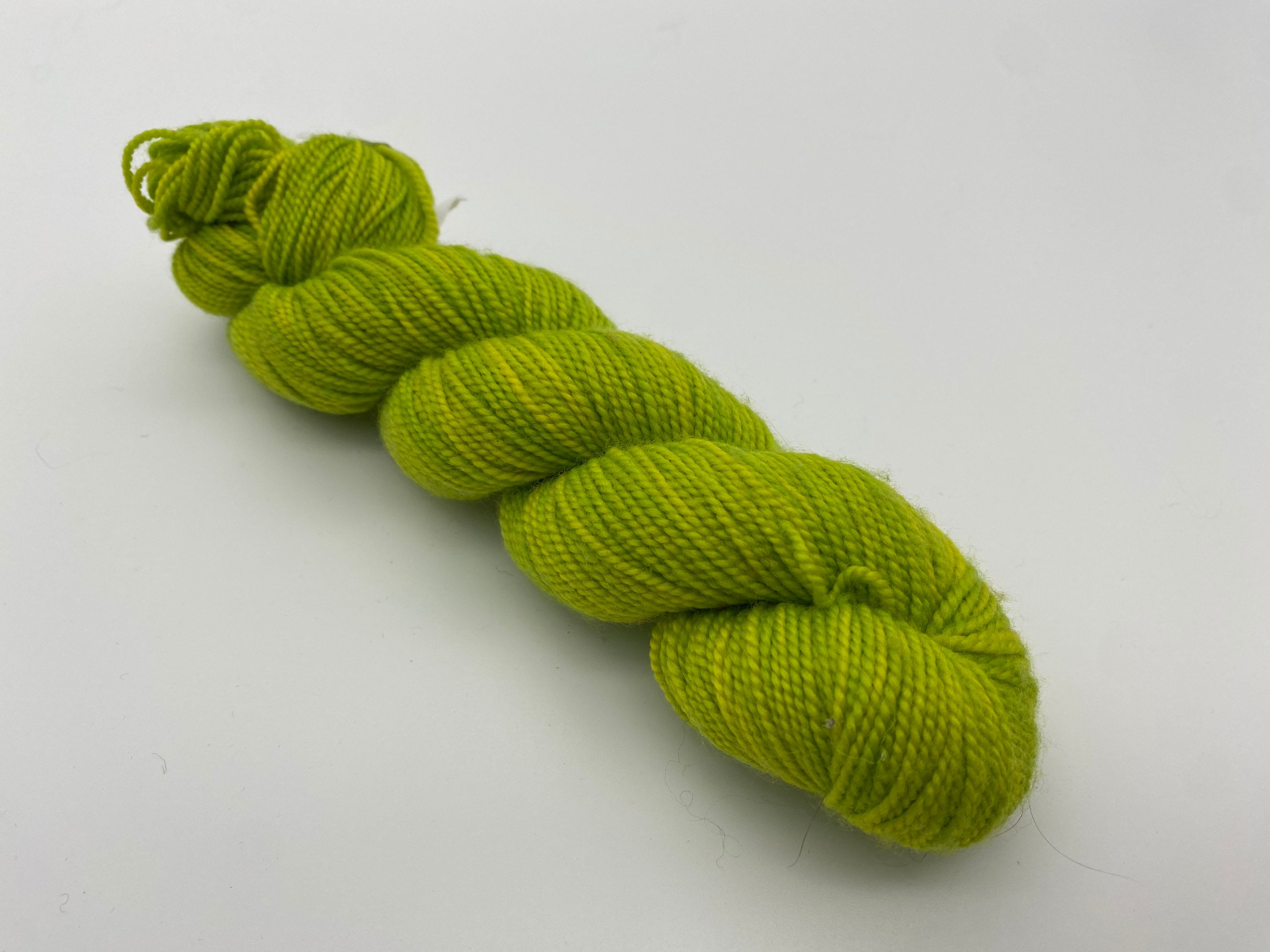 Electric green yarn, neon green yarn, neon yarn with speckles, green hand  dyed yarn. - Destination Yarn