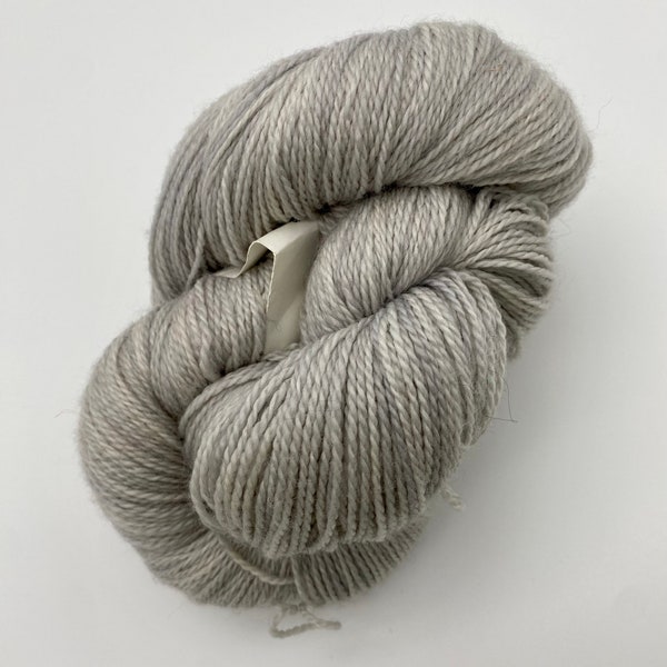 Anzula Cloud Gravity Wool Cashmere Nylon - Lace Fingering Weight - Hand Dyed Gray Light