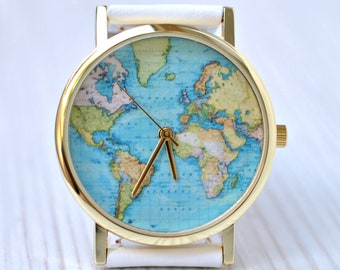 watches for women world map watch travel gift gift for women gift