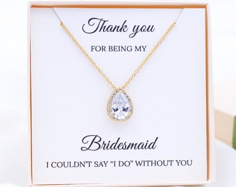 Bridesmaid Jewelry Bridesmaid Gift Bridesmaid Proposal Personalized Bridesmaid Gift Bridal Party Gift Bridal Jewelry Bridesmaid Necklace