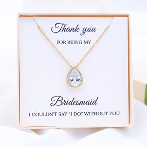 Bridesmaid Jewelry Bridesmaid Gift Bridesmaid Proposal Personalized Bridesmaid Gift Bridal Party Gift Bridal Jewelry Bridesmaid Necklace