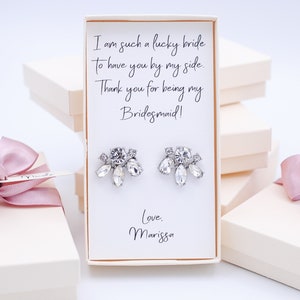 Gifts for Bridesmaids, Bridesmaid Earrings, Personalized ...