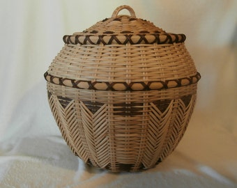 Digital Download: Basket Pattern; Corn Basket with a Lid