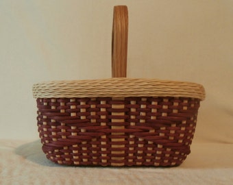 Digital Download: Basket Weaving Pattern; Petit French Shopping Basket