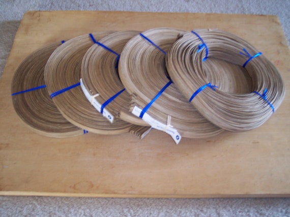 Basket Supplies: 12 Assorted Coils of Smoked Reed for Basket