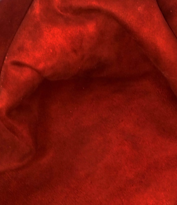 Burgundy Suede Lamb Skin Craft Leather Hides Nice, Soft, Whole Skins! Free Shipping
