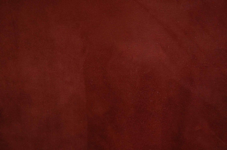 Burgundy Suede Lamb Skin Craft Leather Hides Nice, Soft, Whole Skins Free Shipping image 3