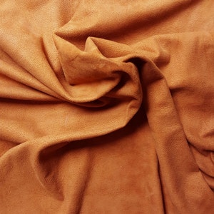 Tan / Buckskin Color Suede Lamb Skin Craft Leather Nice, Soft, Whole Skins! Free Shipping