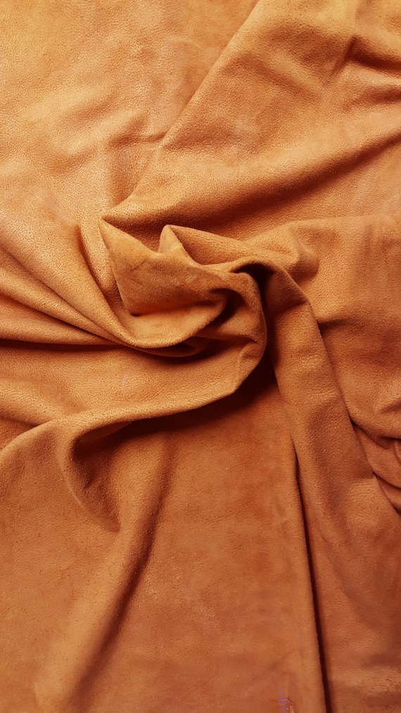 Tan / Buckskin Color Suede Lamb Skin Craft Leather Nice, Soft, Whole Skins! Free Shipping