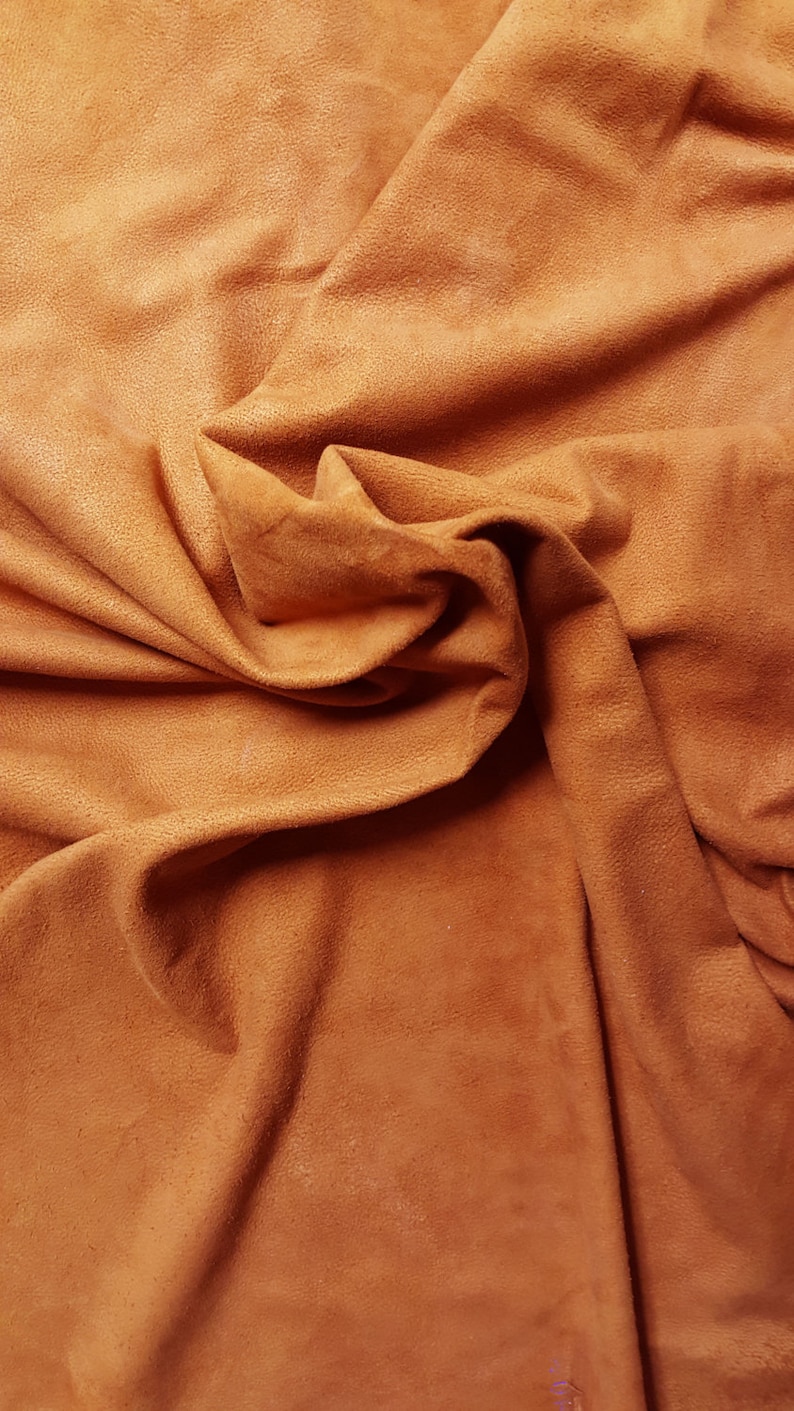 Tan / Buckskin Color Suede Lamb Skin Craft Leather Nice, Soft, Whole Skins! Free Shipping photo