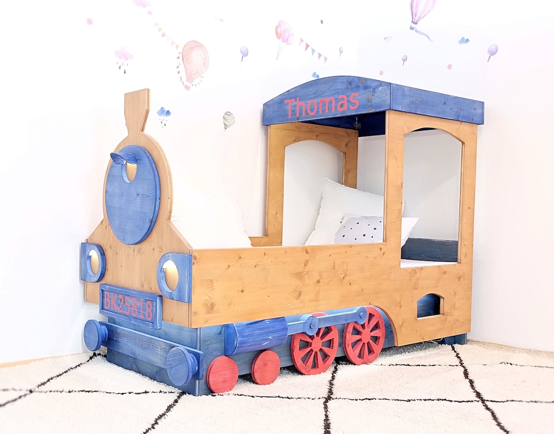 Train Bed Plans Twin Size Mattress Etsy