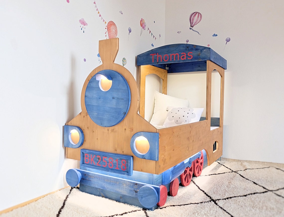 Train Bed Plans Twin Size Mattress Etsy