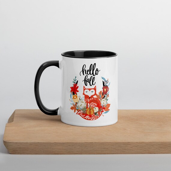Fall Mug Pumpkin Spice Coffee Cup Latte Mugs With Sayings Fox Favorite Season