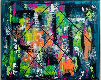Original abstract painting, colorful modern painting, abstract painting, original painting, contemporary painting