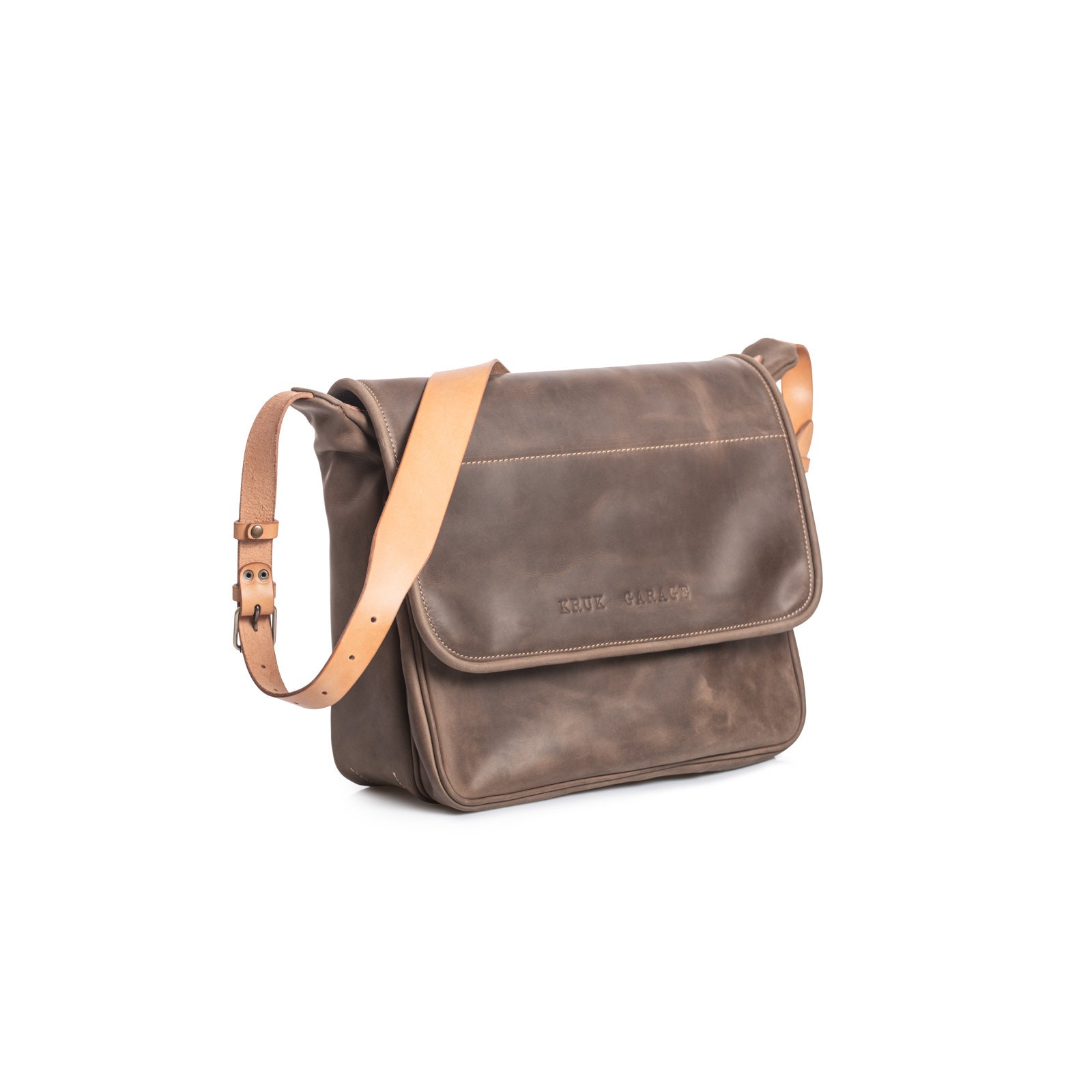 Chrome Hearts Big Black Leather Messenger Bag – FyouGrails