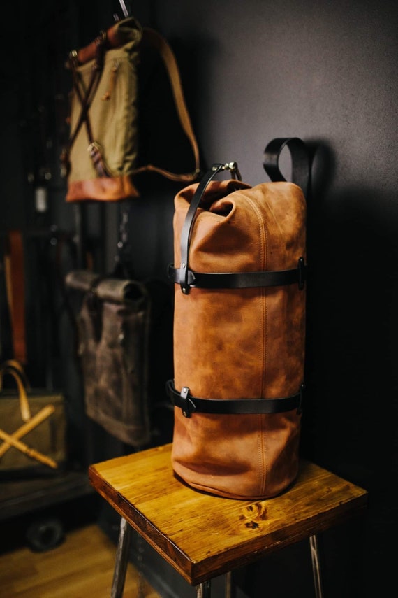 omroeper Vuiligheid Botanist Buy Leather Duffel Bag Top Load Duffle Bag Travel Bag Leather Online in  India - Etsy