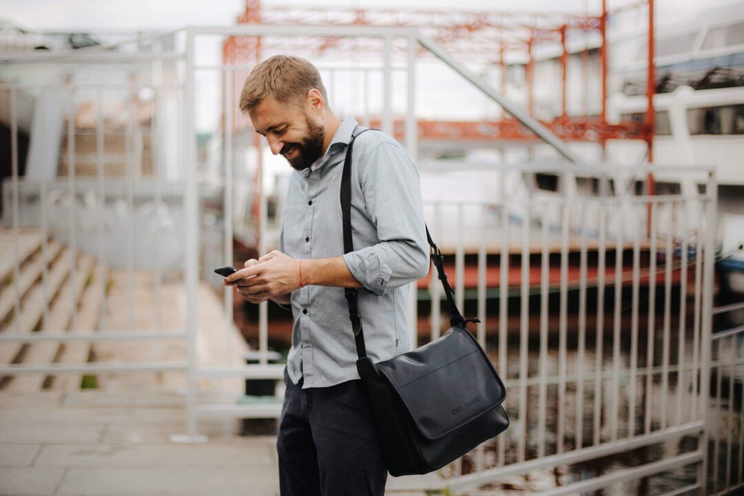 Leather Bag Flap Messenger Bag 13 Laptop Bag Mens Messenger - Etsy