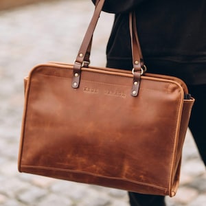 Sac à main pour ordinateur pour femme Sac pour ordinateur portable pour femme Sac pour ordinateur en cuir pour femme Grand sac de travail Cadeau de Noël