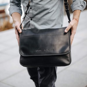 Bolso bandolera Bolso de piel para hombre Bolso bandolera Bandolera de piel Bolso de hombre Bolso de diario