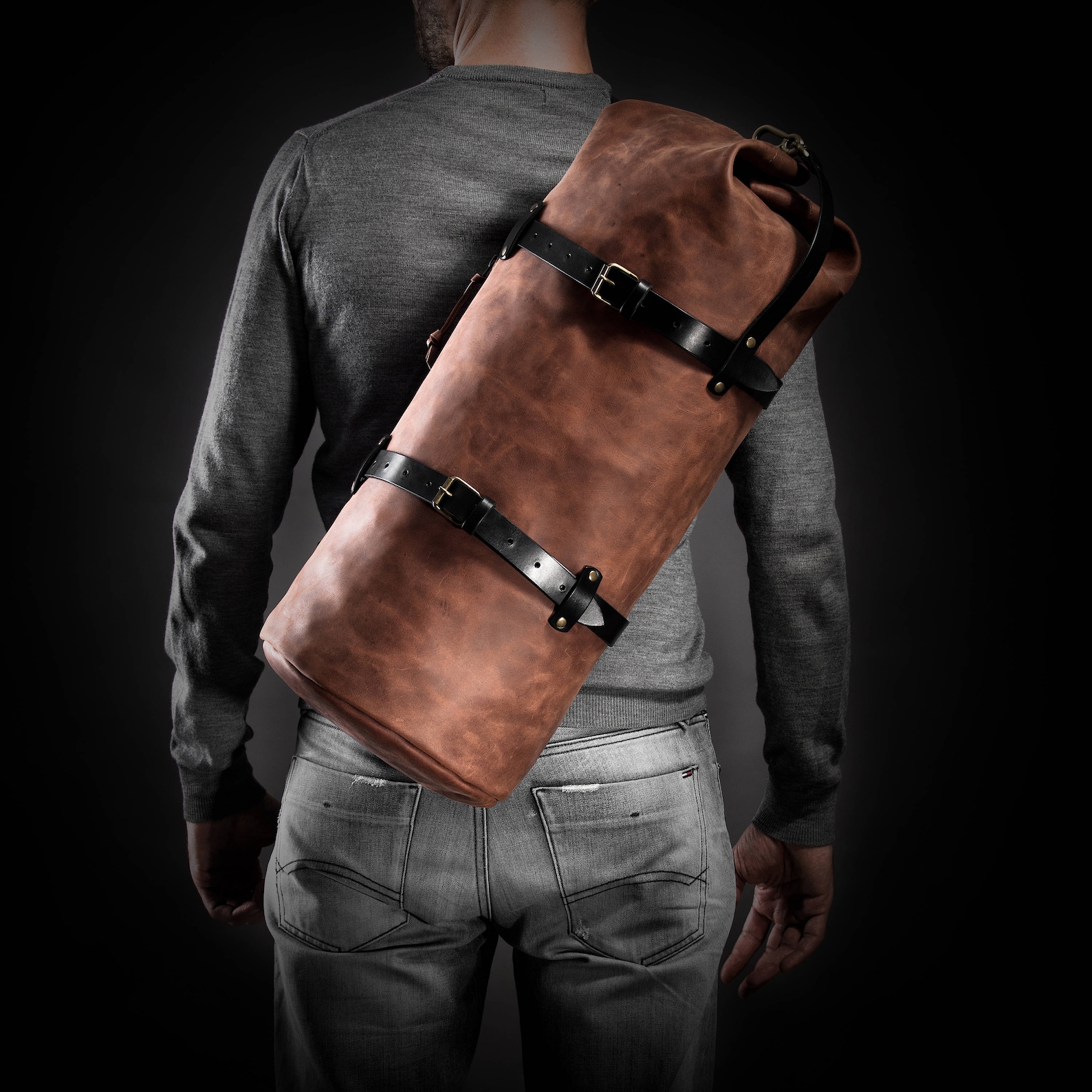 Top Load Duffle Bag Dufflepack Travel Bag Leather Men's Etsy