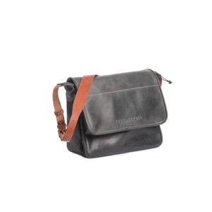 Flap messenger bag Leather messenger Back to school bag Student bags Laptop bag Fathers Day gift image 7