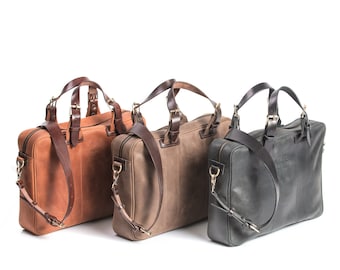 Office leather bag Leather briefcase Leather messenger bag Computer bag for men Laptop bag Men’s bag Christmas gift