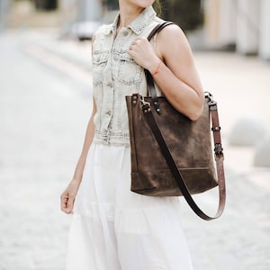 Women&#39;s tote bag Fall purse Tote bag Leather tote bag Fall accessory Mother’s Day gift