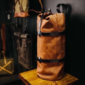 Top Load Duffle Bag Duffle-pack Travel Bag Leather Men's Bag Large Bag ...