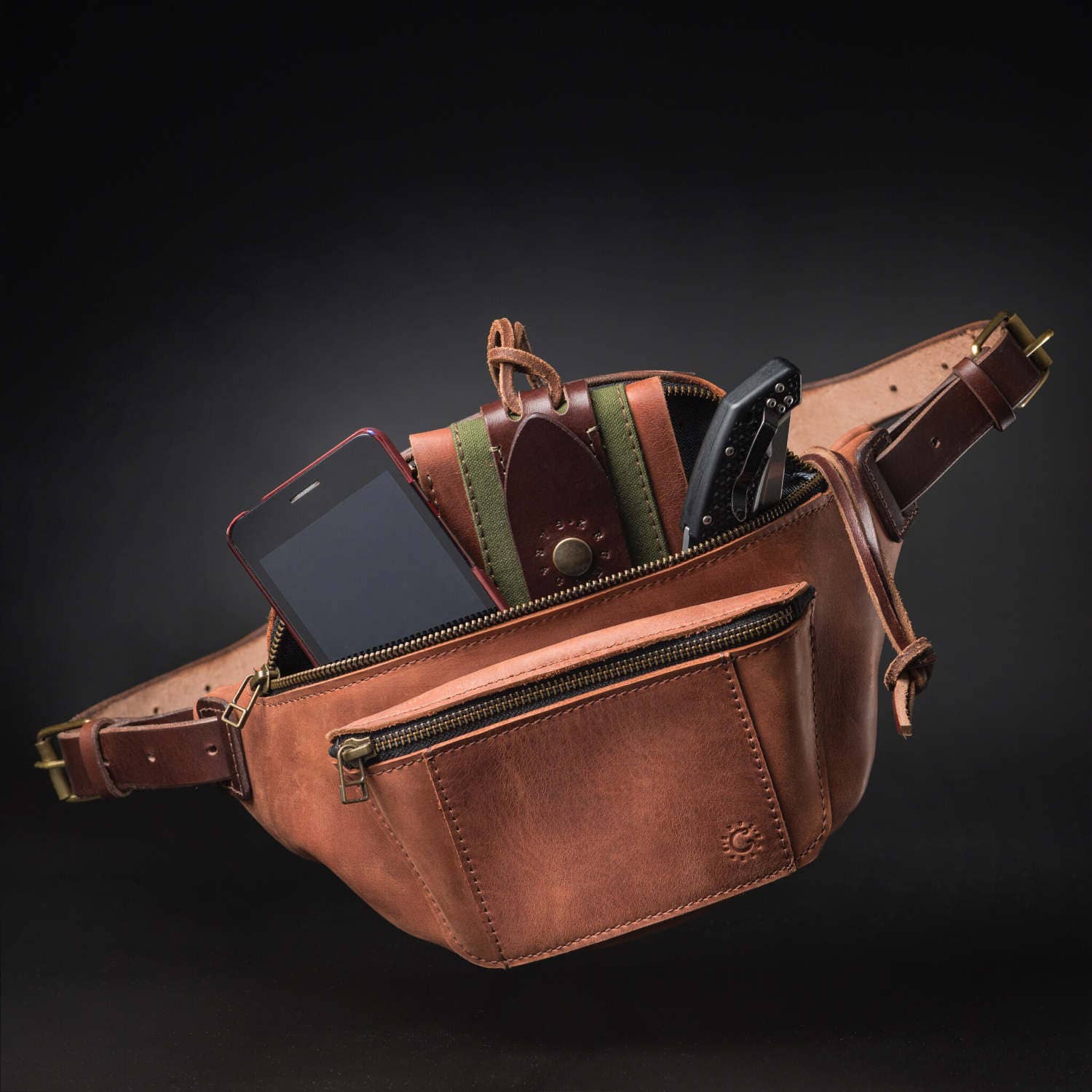 Leather Sling Bag Womens Chest Bag Hip Bag Belt Bag Leather Leather Sling Bag Womens Chest Bag Hip Bag Belt Bag Leather