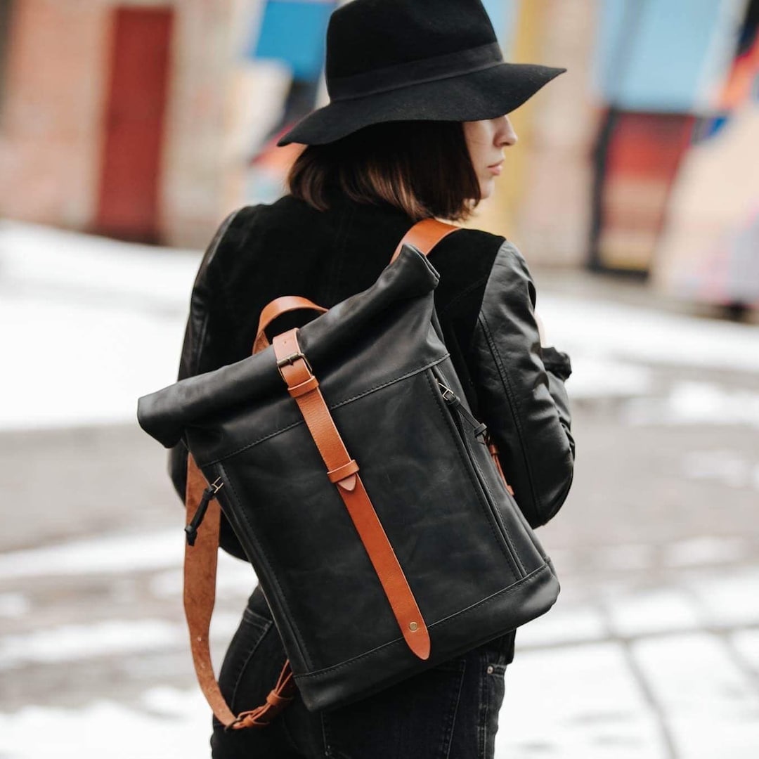 best leather backpack for school 1_5dc3c836-2a86-4078-a5b5-15f4a743b90e_800x.jpg?v=1571718387 Keep away from water Men's Waterproof PU Leather School