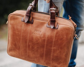 Commuter leather bag Leather laptop or tablet bag Leather messenger Leather briefcase Work bag Men’s bag Laptop bag Father day gift