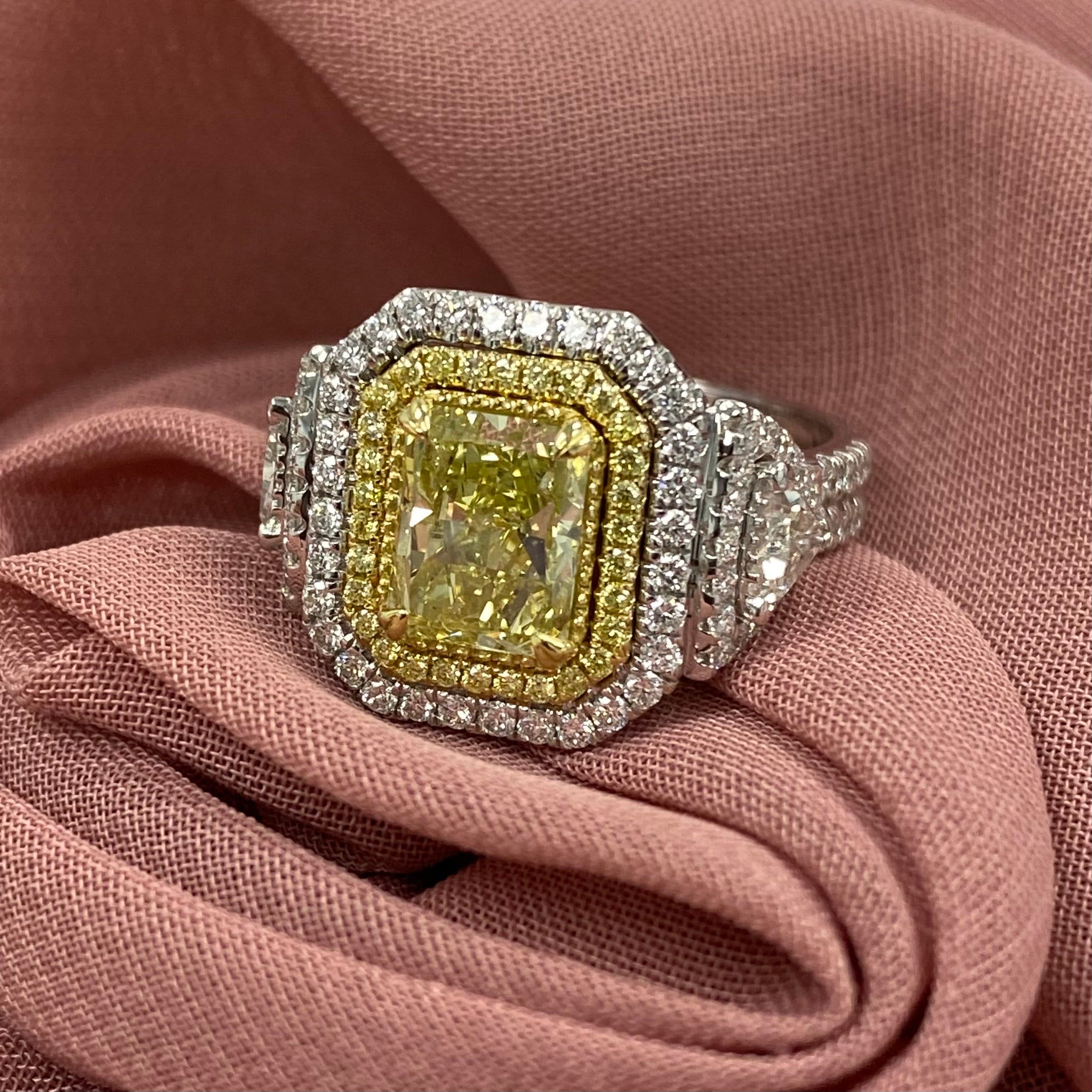 Jewelry Diamond Ring 18Kyg Yellow Gold #280482J11B display picture 2