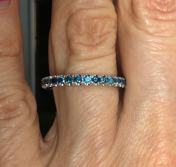 LADIES BAND 0.75CT ROUND DARK BROWN/BLUE DIAMOND 14K ROSE GOLD (SI QUALITY) LADIES BAND 0.75CT ROUND DARK BROWN/BLUE DIAMOND 14K ROSE GOLD (SI QUALITY)