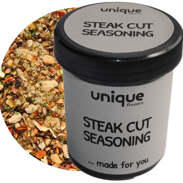 Steak Cut Seasoning 3 oz Rub Spice Mix For Steaks, Ribs, Burgers - Unique Flavors