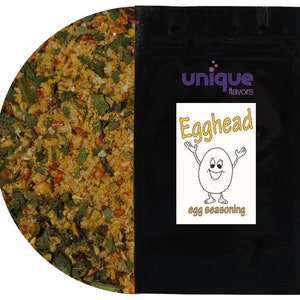 Unieke Egghead-kruidenmix voor roerei, gevulde eieren, pasta, zak van 3,5 oz