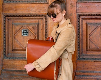 laptop backpack, brown leather bag, backpack purse, tan leather backpck