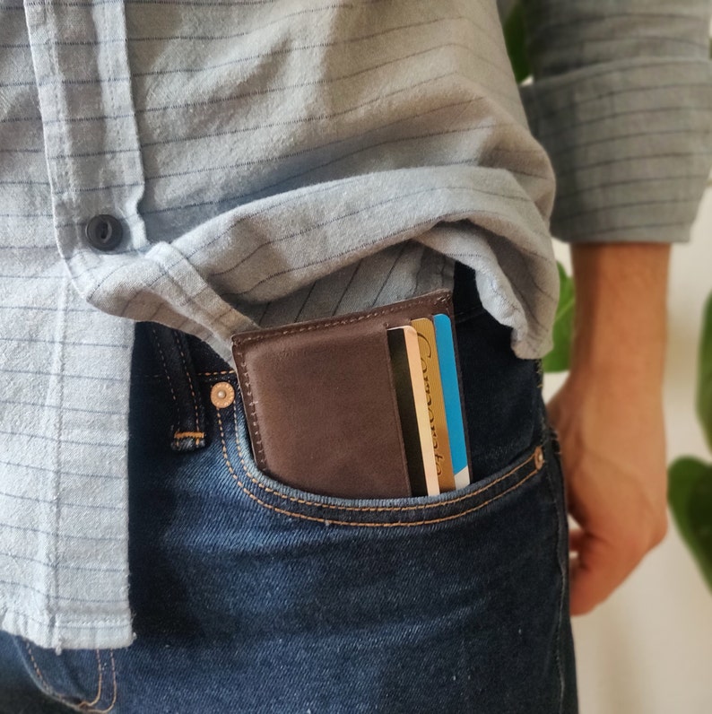 slim pocket wallet, money holder, card holder, money holder, wallet for men, pocket wallet image 2