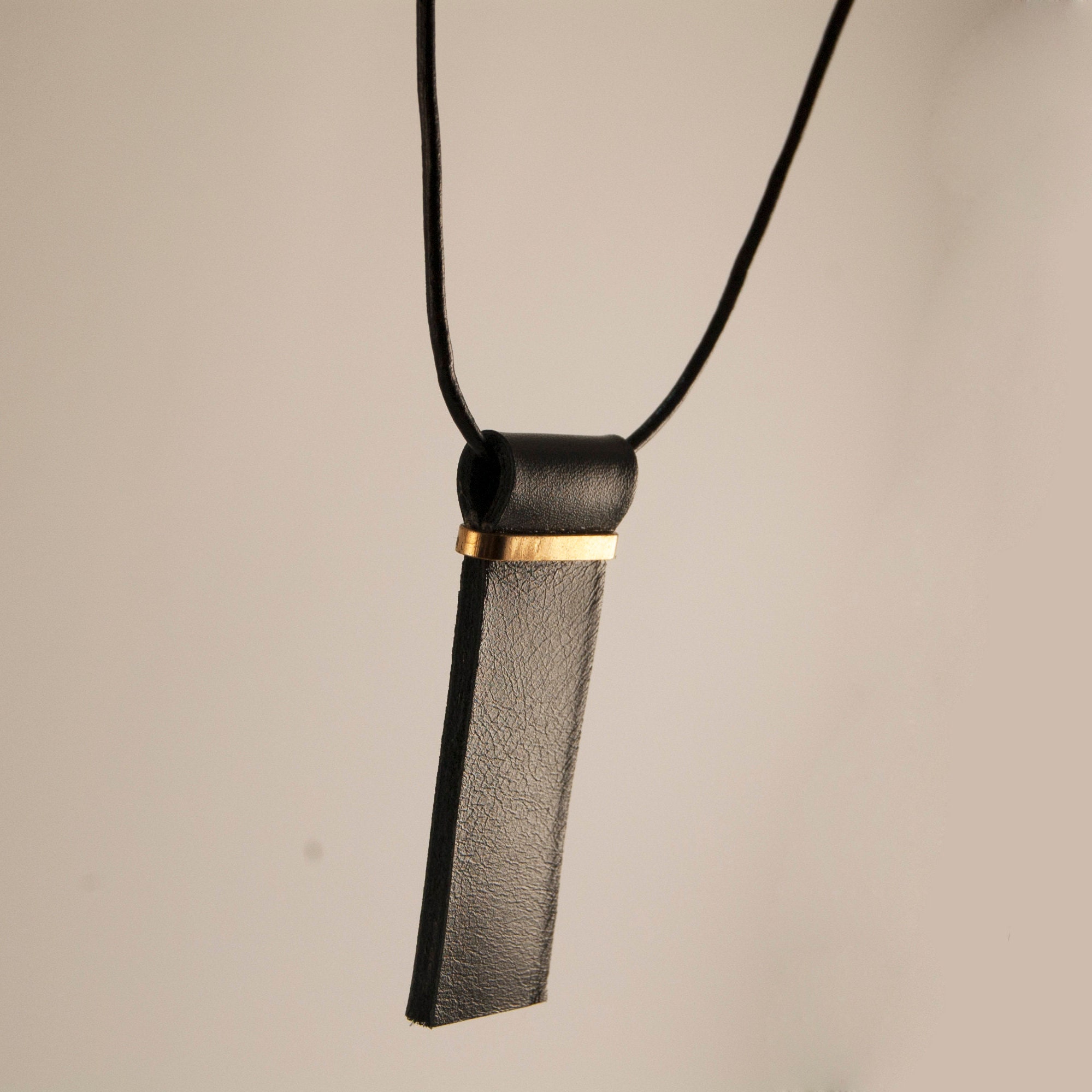 Plain Leather Necklace Wholesale Price Vegan Leather Cord Black