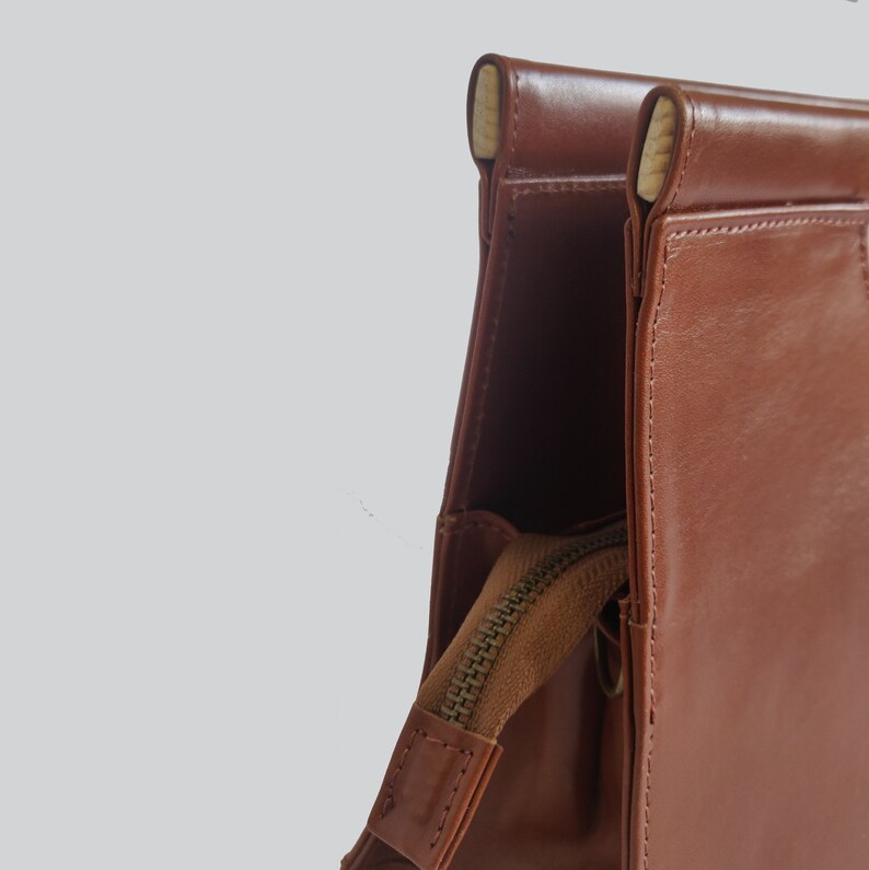 Leather Handbag, Leather Bag with Handle, Brown Leather Purse, Daily leather bag, leather handbag, Brown crossbody leather bag, image 8