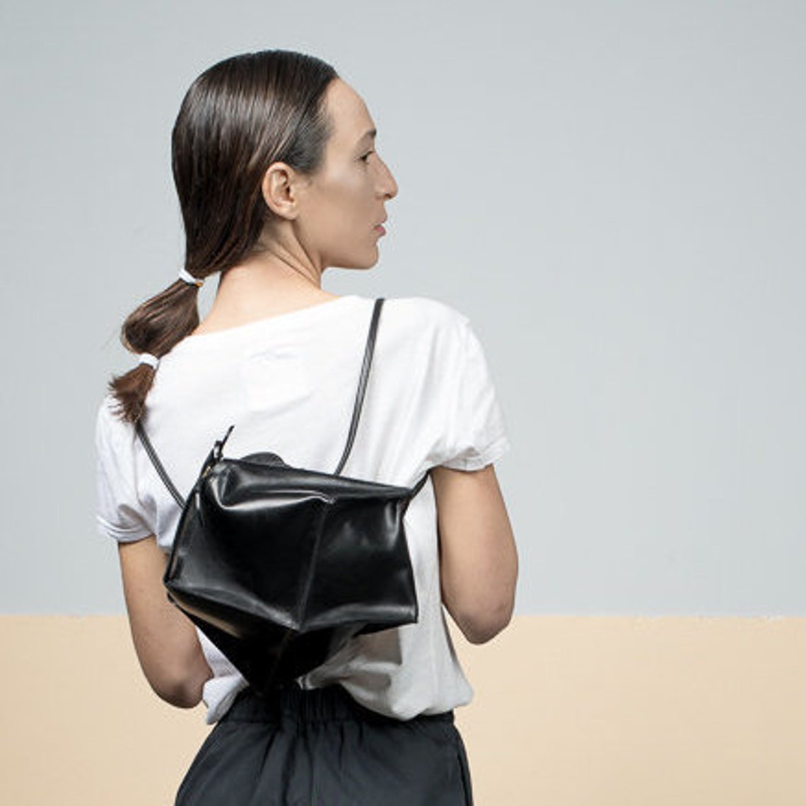 Small Leather Bag Small Black Leather Bag Mini Crossbody Etsy