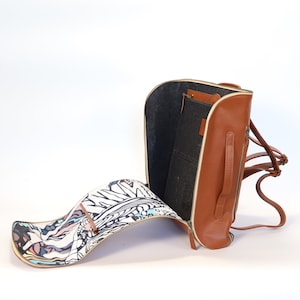 brown leather backpack, leather rucksack, daily backpack, backpack for women