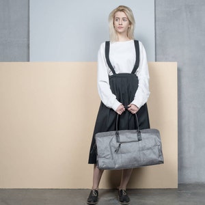 TYVEK Holdall, Leichte Duffle, Strapazierfähige Tasche, KunstlederTasche, Schwerelose Tasche, Leder Gurttasche, leichte Wochenendtasche, Turnbeutel