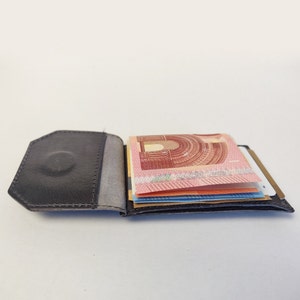 portafoglio minimalista in pelle, portafoglio tascabile, porta carta di credito, custodia per carta di credito, porta carte, portafoglio sottile in pelle Custodia per carta di credito