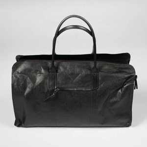 lightweight bag, Travel bag, vegan bag, Tan Overnight Bag, Tyvek Material , Weekender Bag, Oversized Travel Bag, Unisex, Traveller Gift image 6