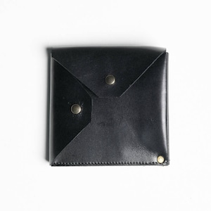 Schwarzes Leder Portemonnaie, Klassisches Herren Portemonnaie, Portemonnaie für Ihn, Weihnachtsgeschenk für Ihn, Karten- und Münzbörse