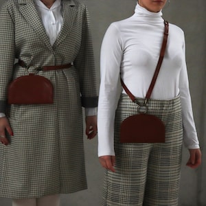 Browm Leather Purse, Mini Leather Purse, Brown Leather Bag, Crossbody Bag, Womens Purse, Brown Leather Handbag, Small Purse, Crossbody Purse